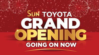 Join Kristy at the Sun Toyota Used Car Super Center Grand Opening!