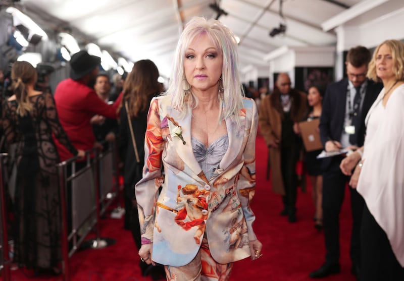 NEW YORK, NY - JANUARY 28:  Recording artist Cyndi Lauper attends the 60th Annual GRAMMY Awards at Madison Square Garden on January 28, 2018 in New York City.  (Photo by Christopher Polk/Getty Images for NARAS)