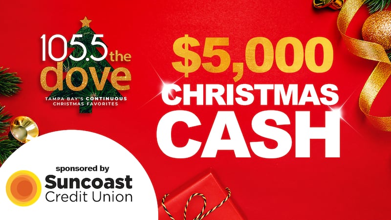 WDUV 105.5 The Dove $5,000 Christmas Cash Sun Coast Credit Union